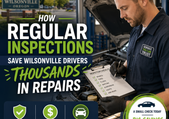 Mechanic performing a regular car inspection to catch issues early and save Wilsonville drivers money