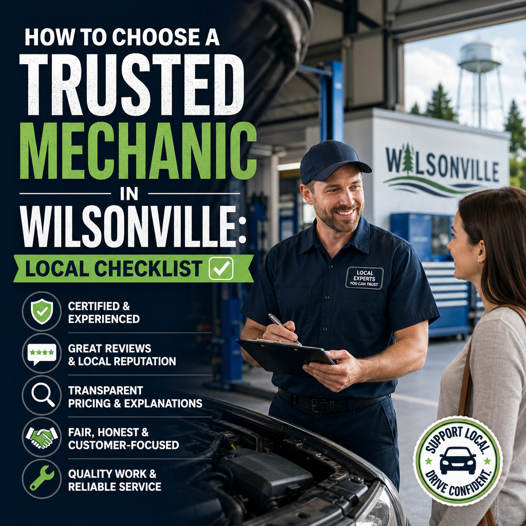 Checklist for choosing a trusted mechanic in Wilsonville with certified, experienced, customer-focused service