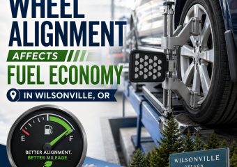 Car wheel alignment service in Wilsonville, OR improves fuel economy and handling.